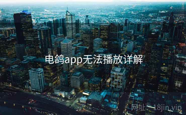 电鸽app无法播放详解